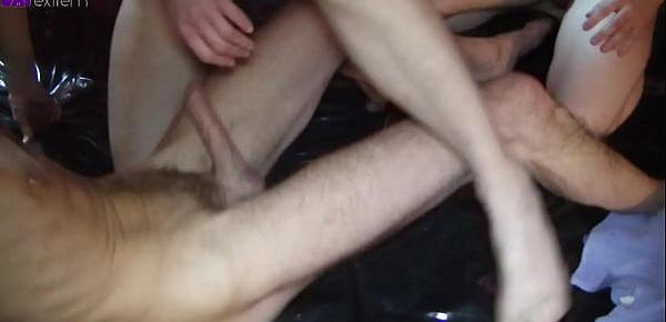  Bang my wife! Extreme sperm and piss gangbang! Part 4